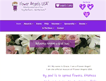 Tablet Screenshot of flowerangelsusa.org